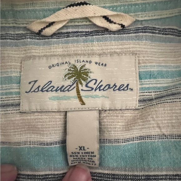 Island Shores Mens Button Down Shirt Size XL - Picture 2 of 5